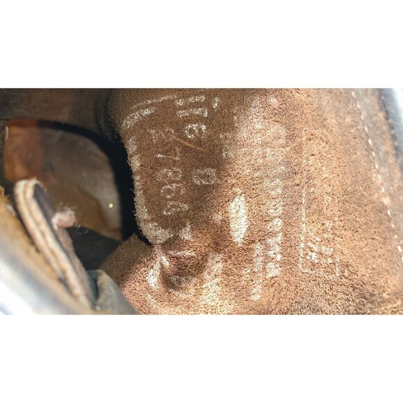 Chippewa Engineer Boots Black Steel Toe Vibram Frye Men’s 6D Women’s 8 Vintage - Picture 11 of 16